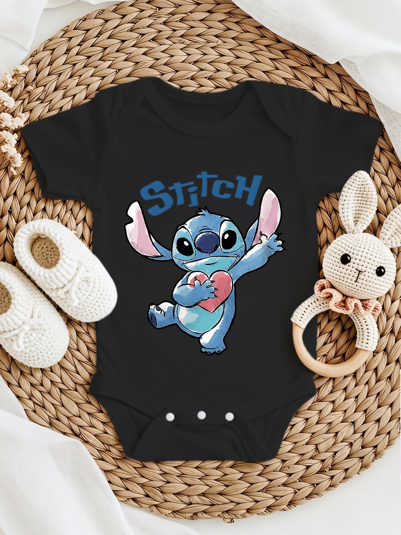 Recién Nacidos Ropa Bebe Stitch Traje Verano Niños Diseño Reptiles