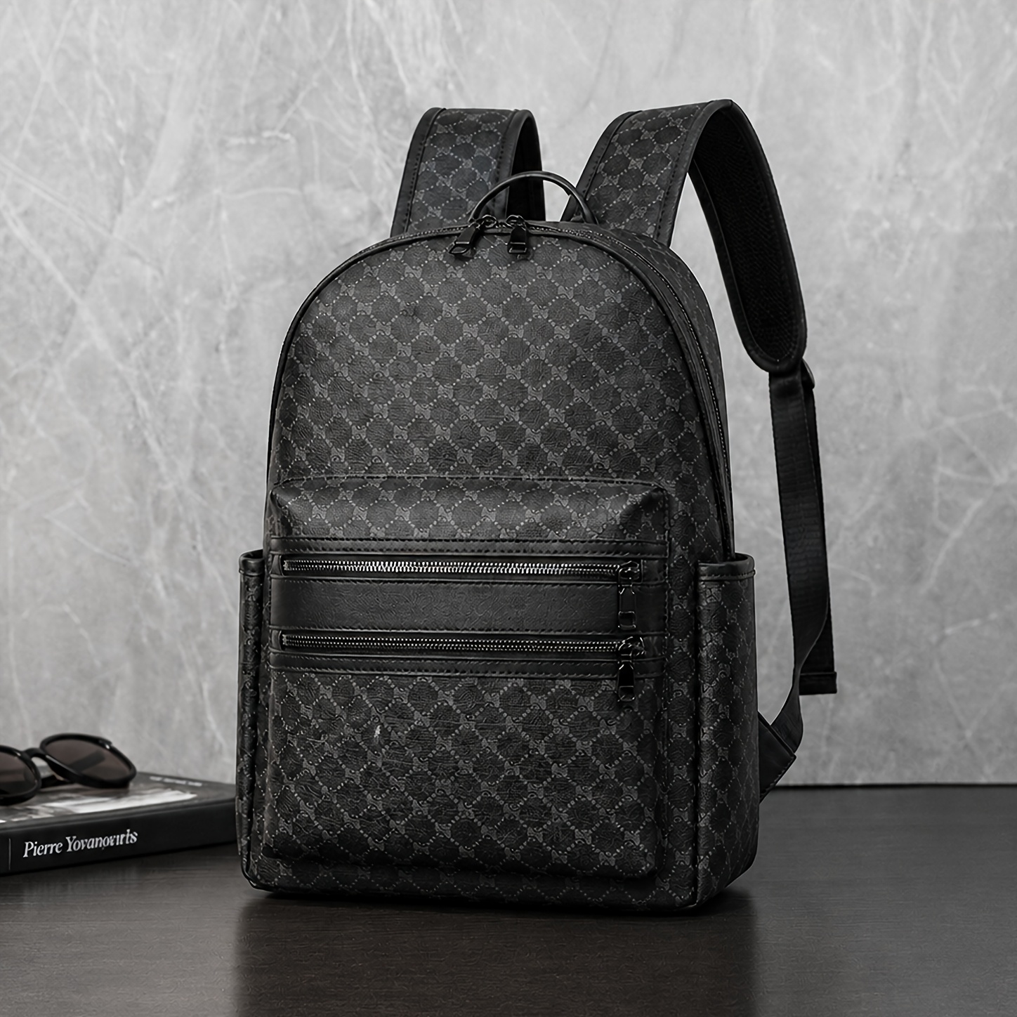 TEMU Men's Business Backpack, Large Capacity Laptop Backpack, Lightweight For Business Trips, Casual And Commuting