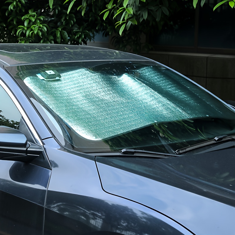 

Sunshade - Green Tinted, Heat-resistant Windshield Cover For Privacy & Uv Protection, Ideal For All Vehicles