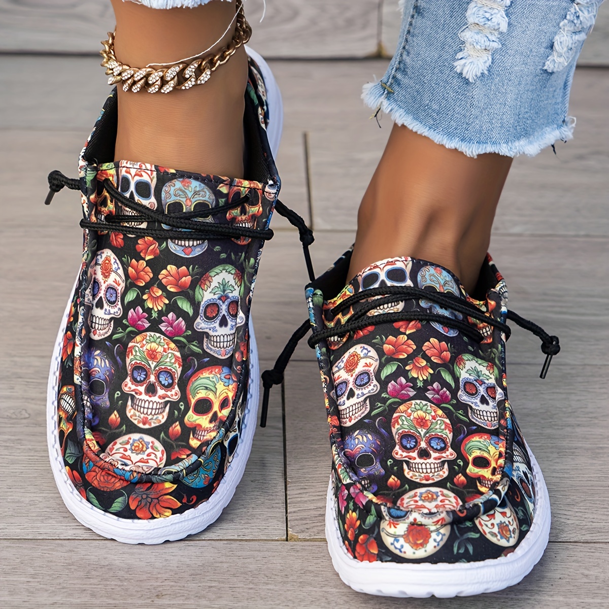 

Women's Skull -on - , Non- For