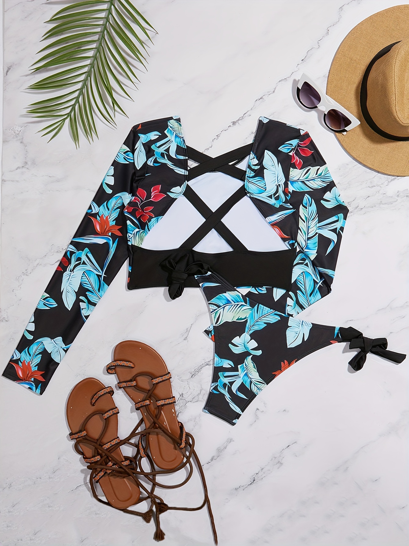 Costume Da Bagno 1 Pezzo SEAUR Donna - Manica Lunga, UPF 50+, Imbottiture Rimovibili - Foto 4