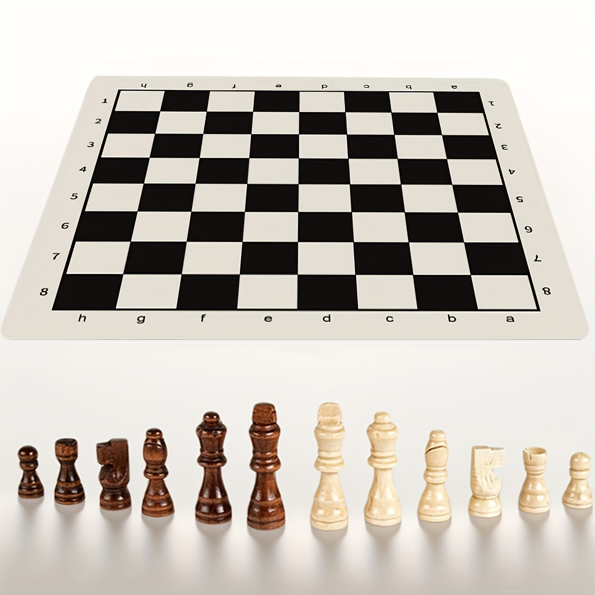 Tablero de Plegable, tapete de de Piel sintética, Tablero de Torneo Enrollable, diseño Cuadrado de 64 Rejillas, Ideal para, reuniones Familiares Tablero de Plegable, tapete de de Piel sintética, Tablero de Torneo Enrollable, diseño Cuadrado de 64 Rejillas, Ideal para, reuniones Familiares