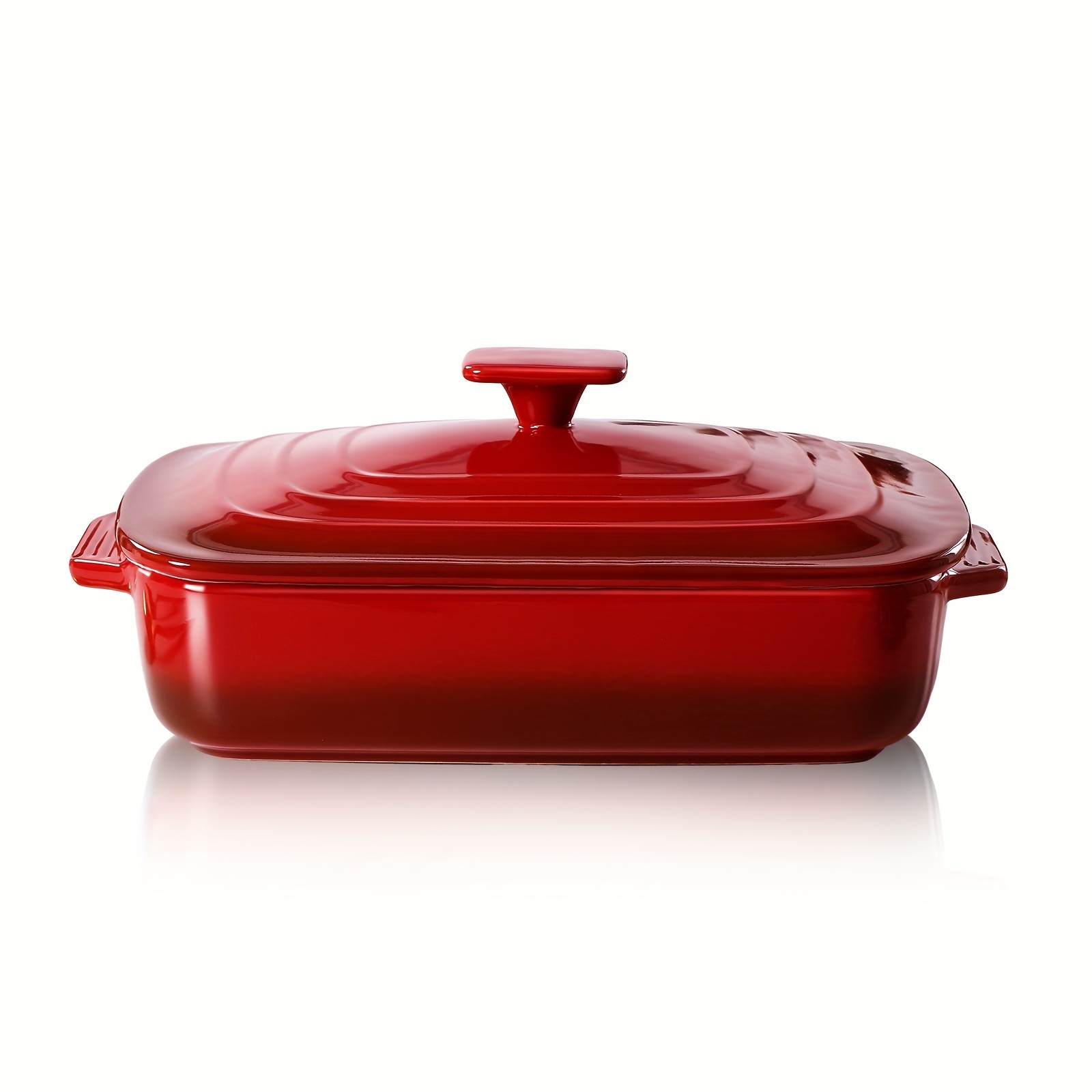 

Dish Lid, 4.0 Quart Rectangular For , 9x13 Pans For And , For Day , Red