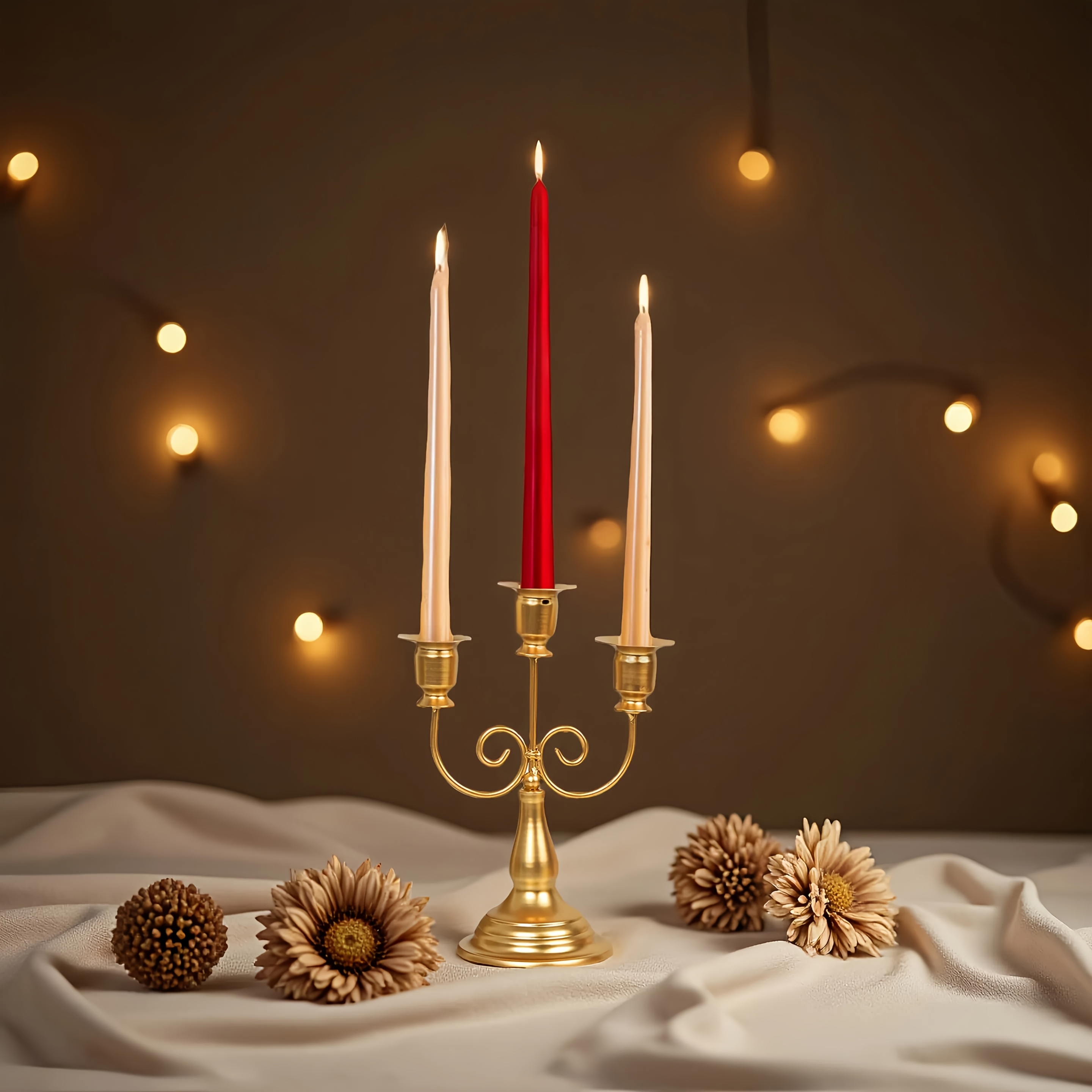 1  black metal triple candle holder   medieval style sturdy base for stability suitable for indoor use in   rooms home decor wedding table centerpiece graduation gift friendship gift romantic ambiance for christmas or halloween dinner candles not included