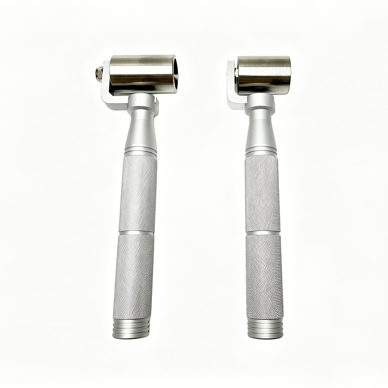 3.3cm/4cm Stainless Steel Wallpaper Seam Roller, Heavy Duty Metal Pressure Roller with Anti-Slip Handle for Wallcovering Installation