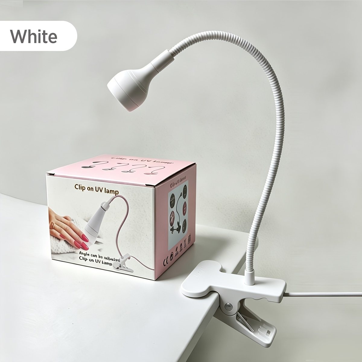 TEMU Table-clamp Nail Lamp, 360° Gooseneck Professional Nail Lamp, Usb-powered Portable Essential Tool For Nail Technicians, For Nail Salons/diy Nail