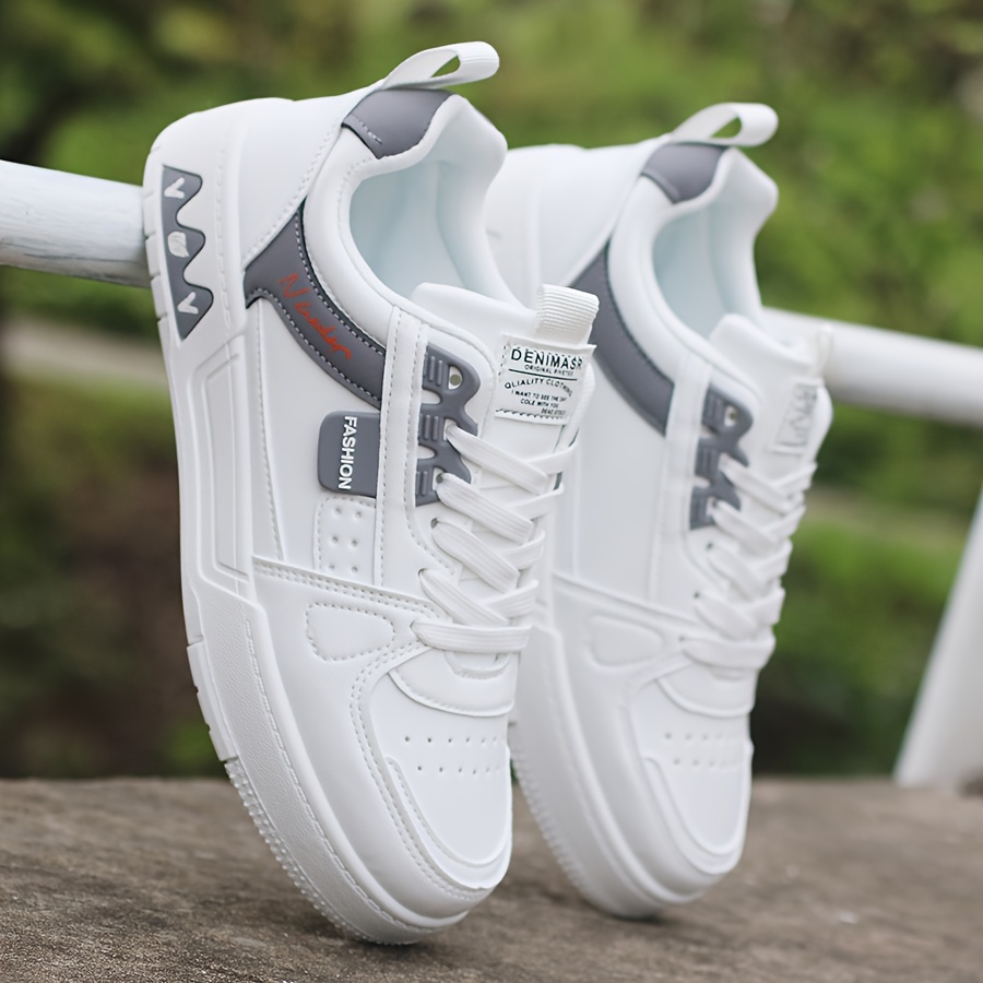 Nuevos Zapatos para Hombre: Zapatos Casuales Versátiles, Transpirables, Ligeros y Deportivos para Estudiantes, Zapatos de Viaje al Aire Libre, Zapatos de Tabla, Zapatos Blancos para Hombre, Cómodos y a la Moda