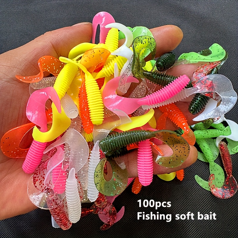Kit D'appâts De Pêche, Leurres De Pêche Souples 4,9x0,7x0,5 Pouces Pour