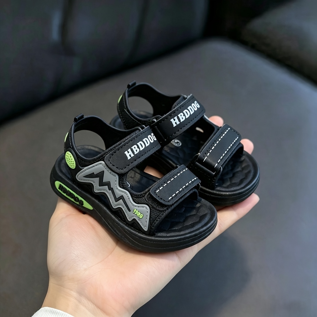 TEMU Sandales d'été pour garçons, chaussures d'enfant à semelle souple pour , chaussures tendance de style coréen pour garçons