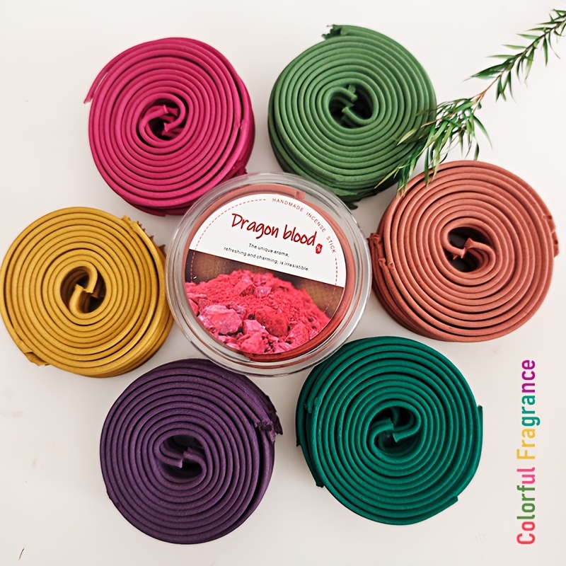 

A Box Of Spiral Incense With Floral Scent, Featuring , , Cherry , And Lavender. Suitable For Indoor Use Yoga, Meditation, Sleep, And , Comes With A Small Incense Holder.