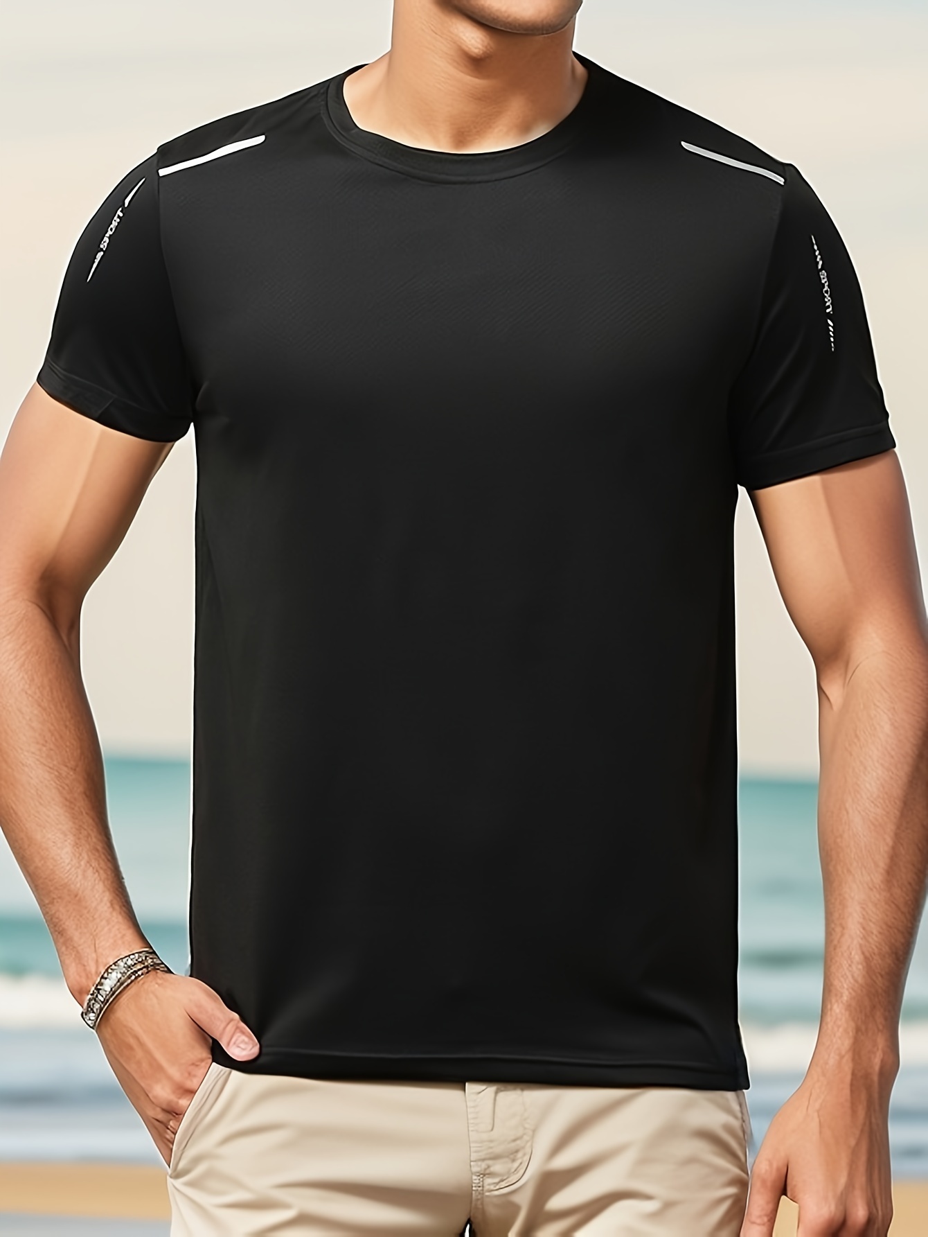 Aayomet Cotton Spandex T Shirt Mens Spring Summer Casual