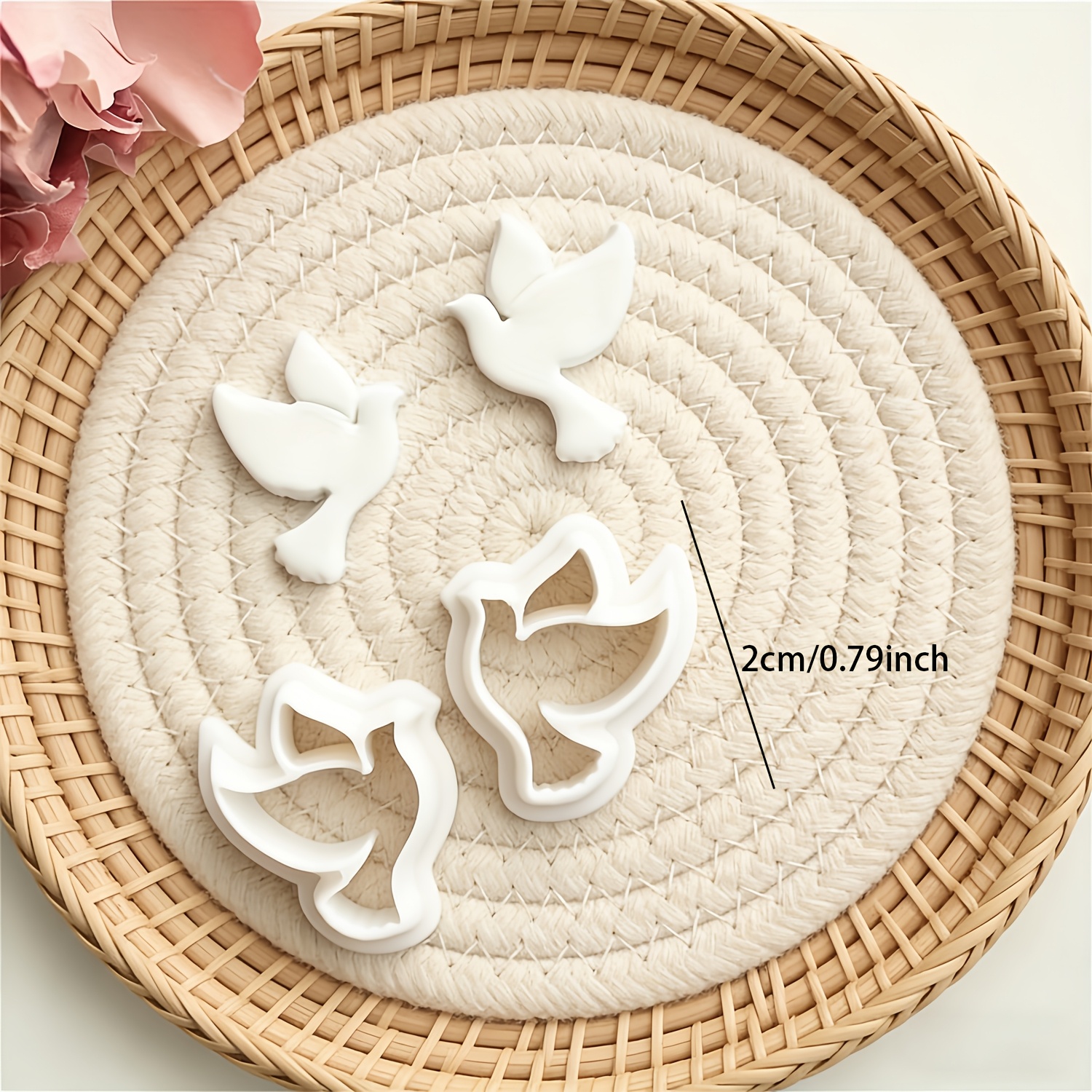 E-shop 2er-Set Schmuckherstellungsset in Tortenvogelform, Tortenvogel-Tonstanz, Polymer-Clay-Stanz für Ohrstecker und Bastelarbeiten im Weihnachts- und