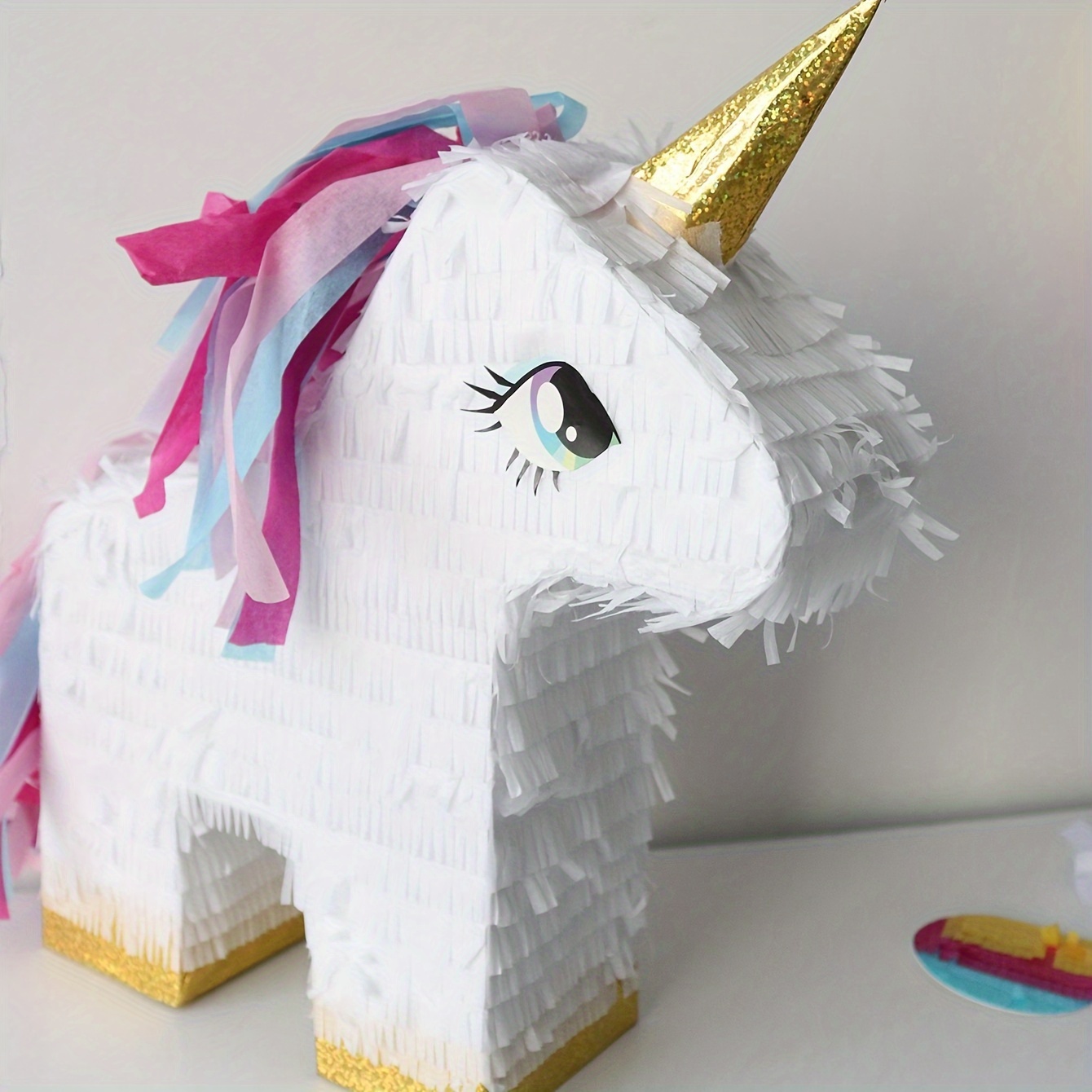 

1 Set Of 4pcs - Unicorn Set, Unicorn , Eye And Bat, , Suitable For Halloween Christmas Decoration, Can To 3 Of