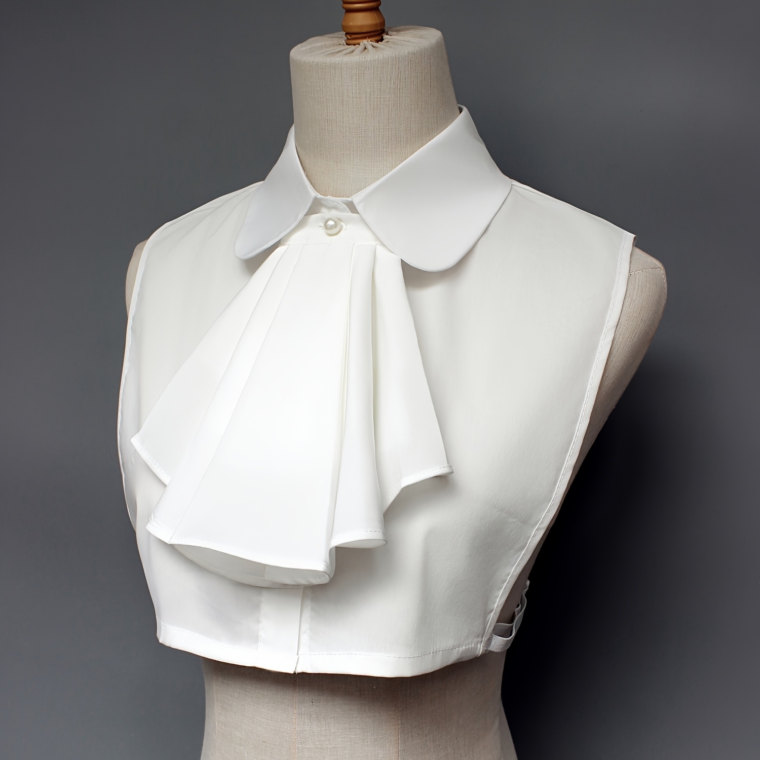 E-shop Europäischer mittelalterlicher Renaissance-Stehkragen, weißer Stehkragen-Bandana-Choker, Fliege, Reit-Schal-Kragen-Accessoire für Frühling,