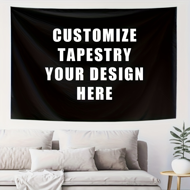 TEMU 1pc Customized Tapestry | Personalized Photo Tapestry, Logo Design, Oxford Cloth, Ideal For Anniversary, Birthday, Wedding, Mother's Day, Party