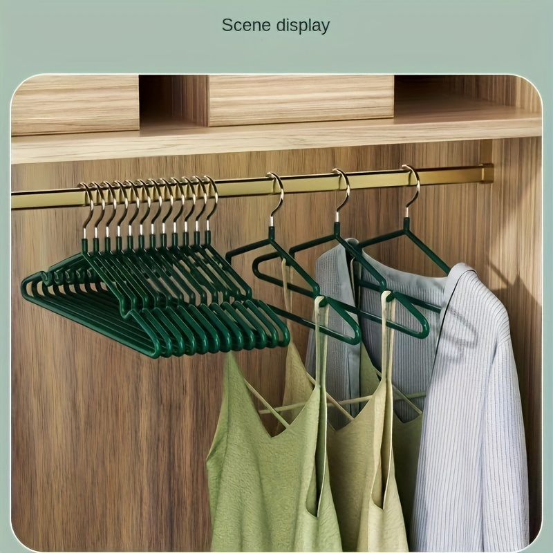

10pcs Clothes Hangers With Non-slip Design, Traceless Clothes Racks, Sturdy Heavy Duty Coat Durable Hangers, Household Clothes Drying Storage And Organization For Bedroom, Bathroom, Clothing Shops