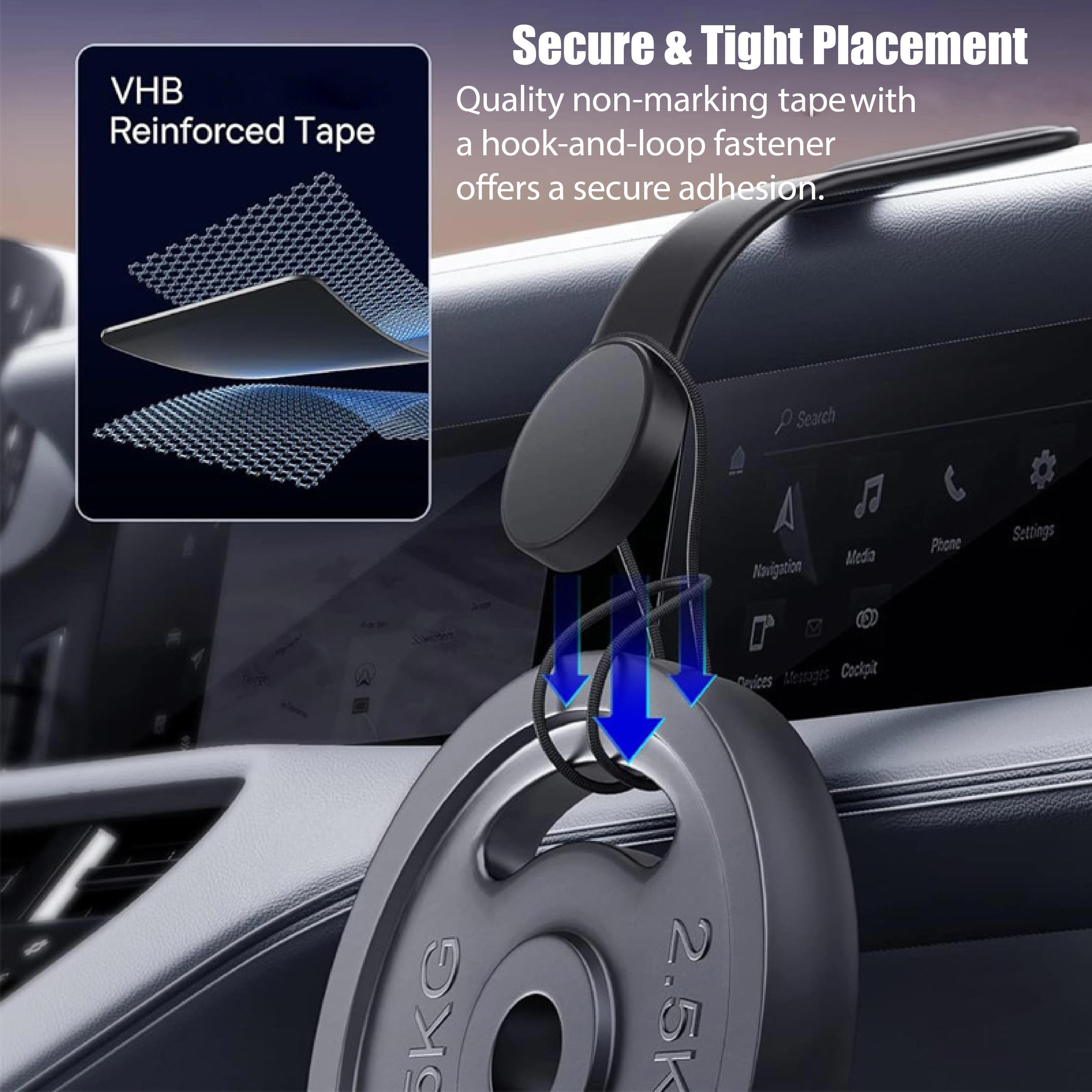   magnetic phone holder for car bendable memory titanium alloy for dashboard details 6