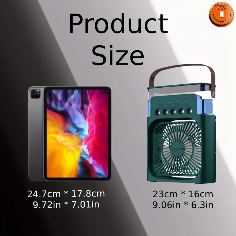 usb хладење на вентилатор - 9.25 висока x 6.88 широка, модерен минималистички дизајн со ледено и водно хладење, 3-секунден на хладење, тивка работа за канцеларија, дом, надворешна употреба - издржлив и лесен за чистење, пренослив вентилатор, канцелариско хладење, елегантна конструкција, ефикасно хладење детали 3