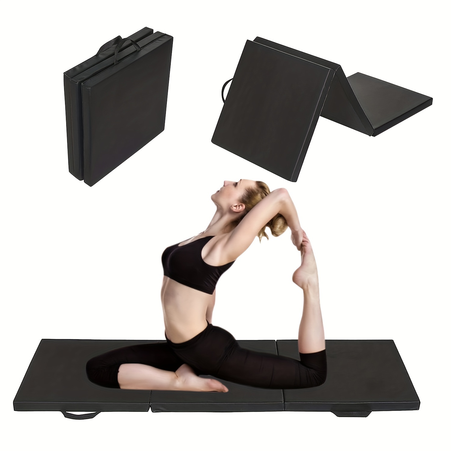 ProsourceFit Tri-Fold Folding Thick Exercise Mat 6'x2