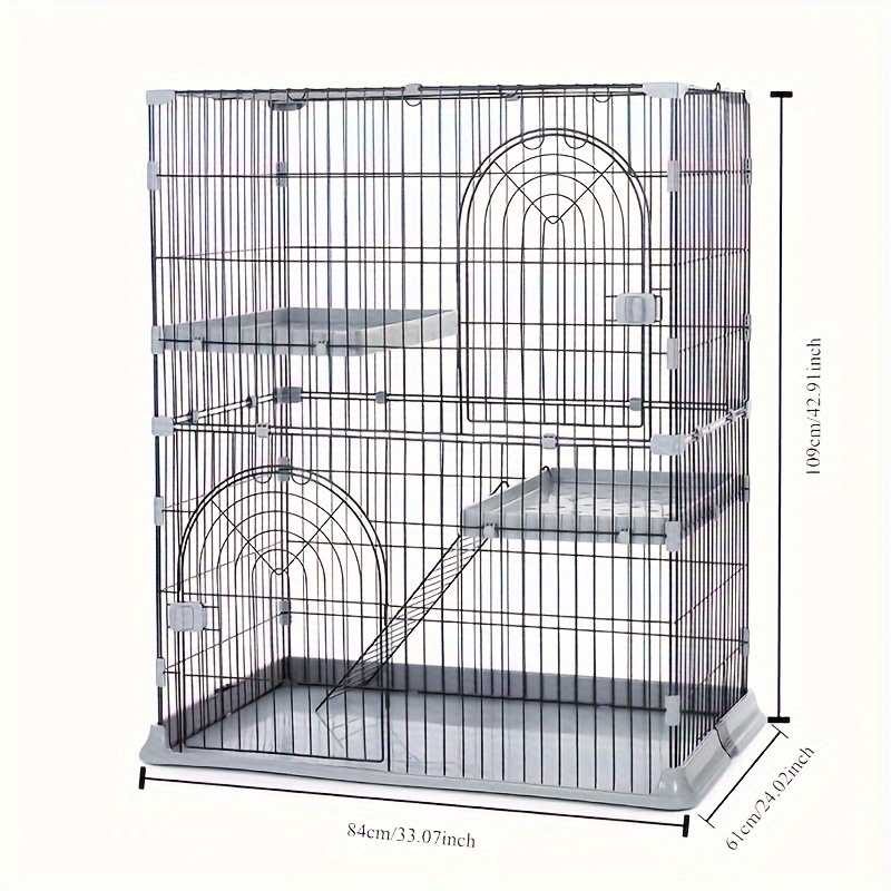 3 tier Cat Cage Enclosures Indoor Wire Kennels 2 Door Diy Temu United Kingdom