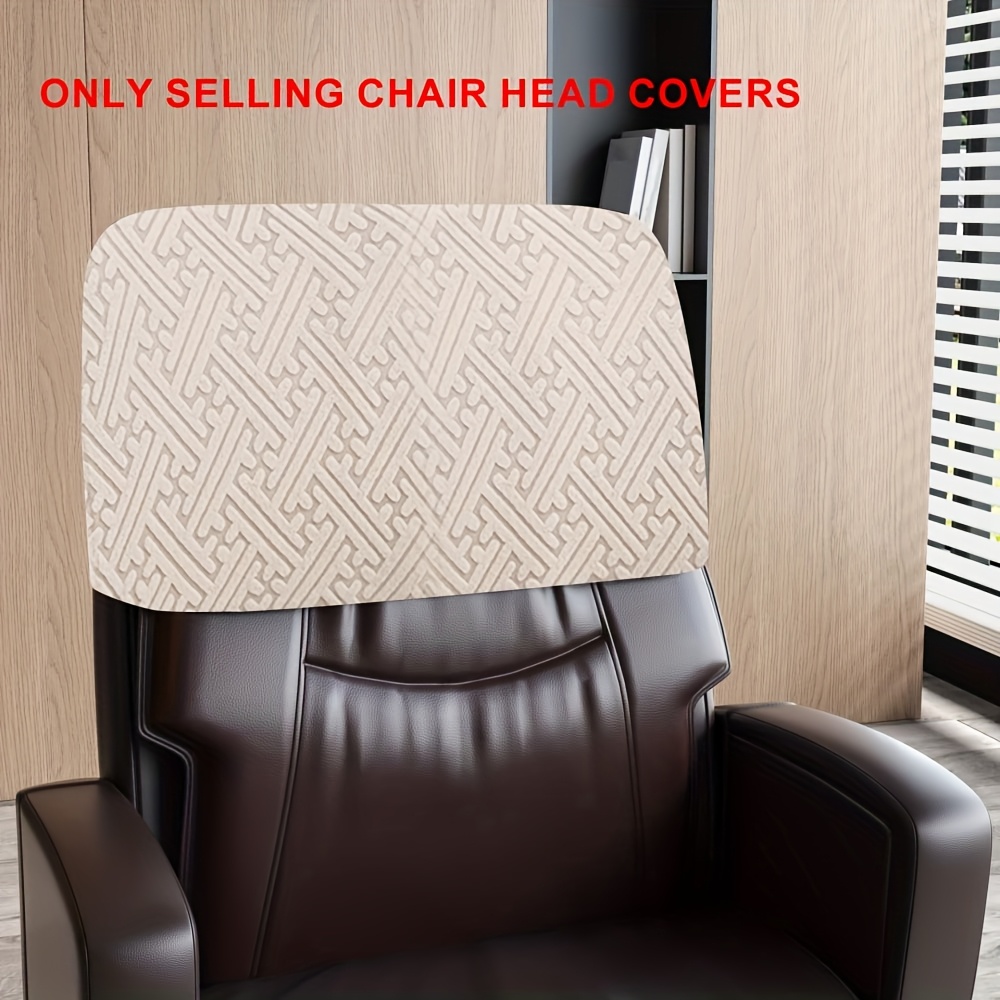 1pc Elastic Chair Backrest Cover, Dust-proof Chair Headrest Cover, Easy To Replace And Clean