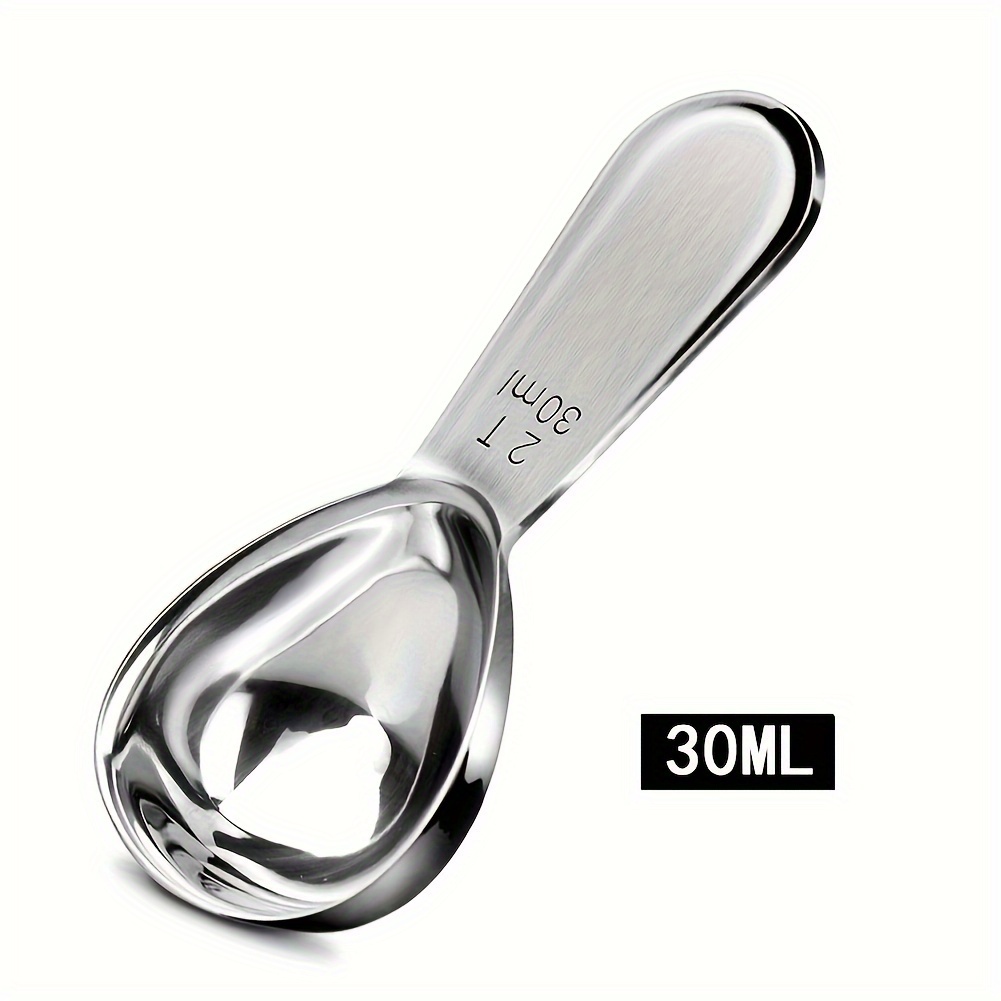 1/2 Stainless Steel Coffee Spoon Multifunctional Coffee Spoon Used Not For Coffee, But For Sugar, Flour, Protein Powder, Fiber Powder, Bath Salts, And Anything You Can Scoop (15+30ml)
