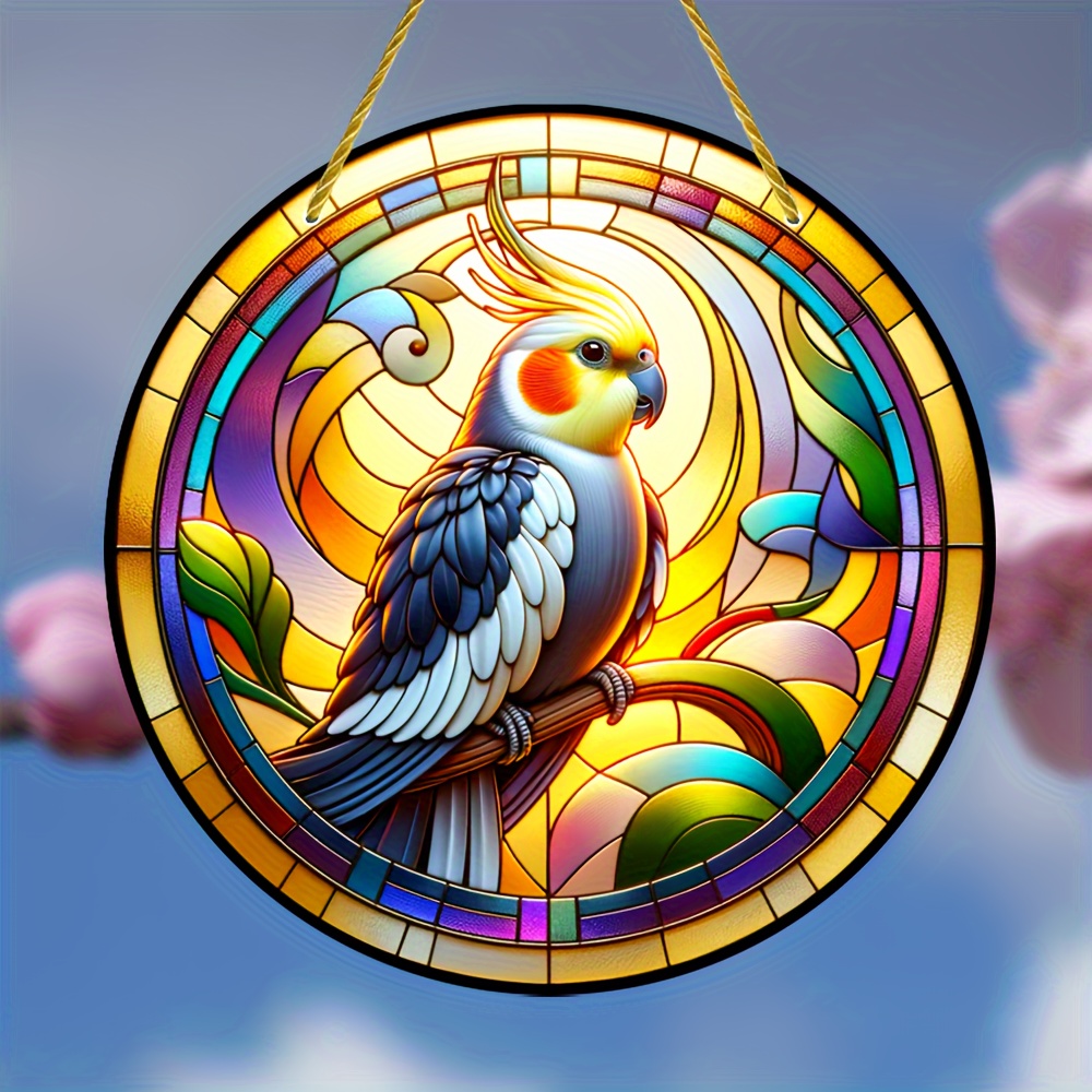 

Cockatiel Sun Ornament - Acrylic Window Hanging Decor For Garden, Cafe, Living Room - No Battery Required, Waterproof, Scratch-resistant - Ideal For Christmas, Thanksgiving, New Year Gifts