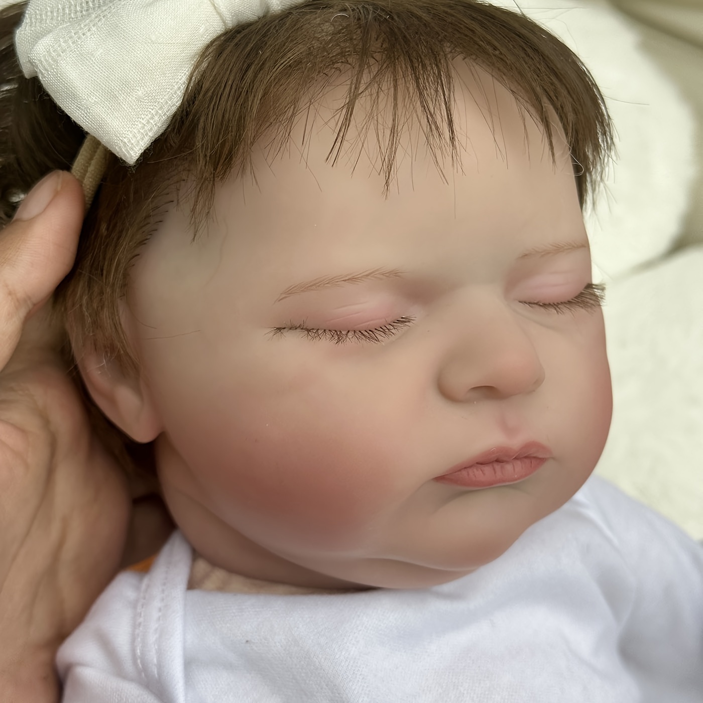 Npk 49cm Loulou Bebé recién nacido niña muñeca suave cuerpo de peluche  dormido piel realista 3D con venas visibles Muñeca hecha a mano de alta  calidad Juguetes de regalo de Navidad