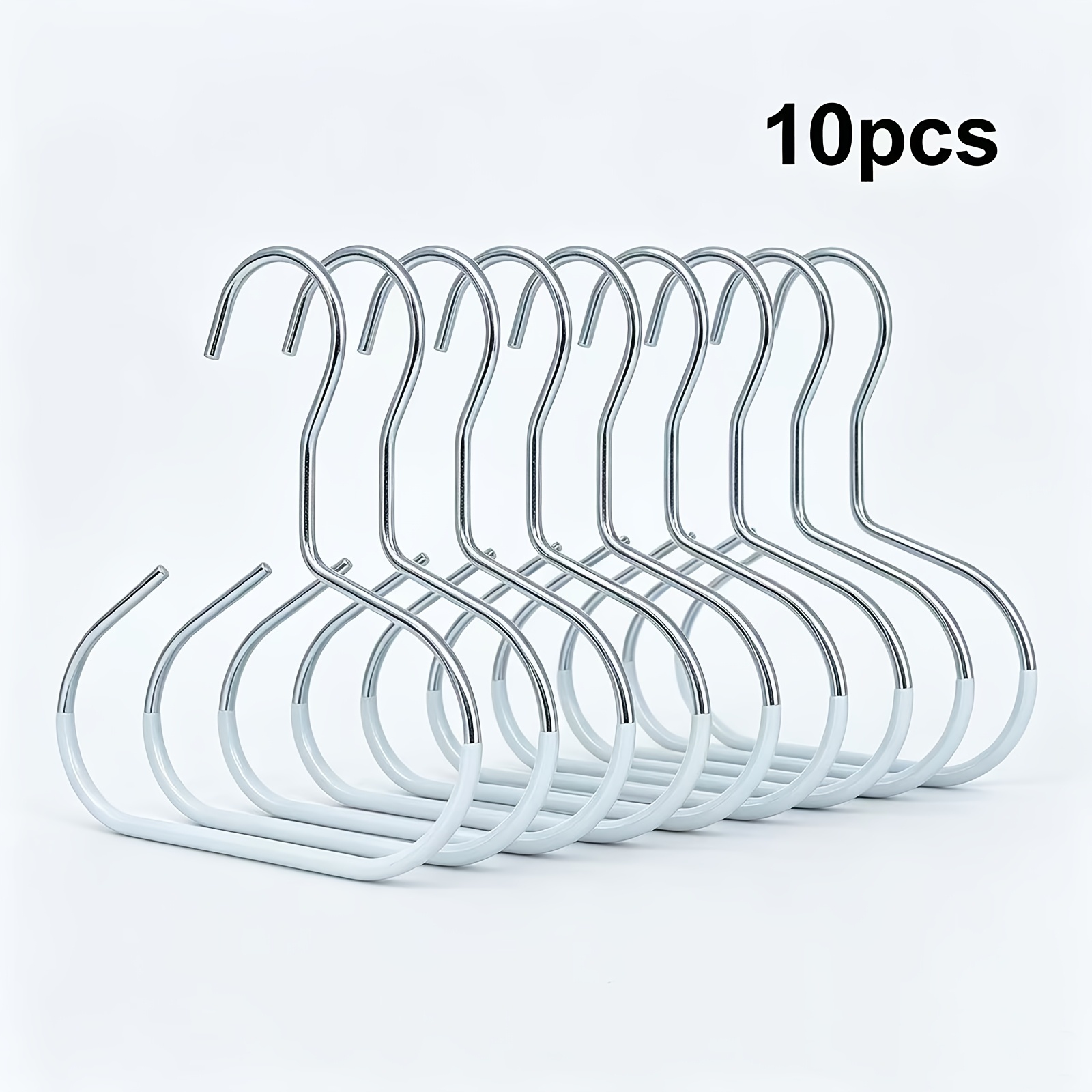 TEMU Bkfun 10pcs Stainless Steel Hat Hanger Organizer â Non-slip Round Ring Closet Hooks For Hats, Socks, Scarves & Underwear â Space- Storage &