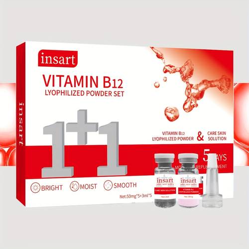 vitamin b12 freeze dried powder set skin care essence smooth and moisturizing skin hydrating care