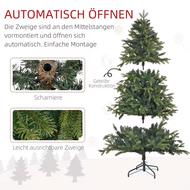 extra tall 180cm modern artificial christmas tree with 1700 tips heavy duty metal base sturdy construction for large spaces elegant tree with branches easy assembly no needed indoor outdoor holiday decor for home office party ideal for christmas thanksgiving halloween new years heavy duty standing decoration christmas tree pre lit christmas tree topper christmas decoration for home indoor outdoor christmas tree pencil christmas tree 3