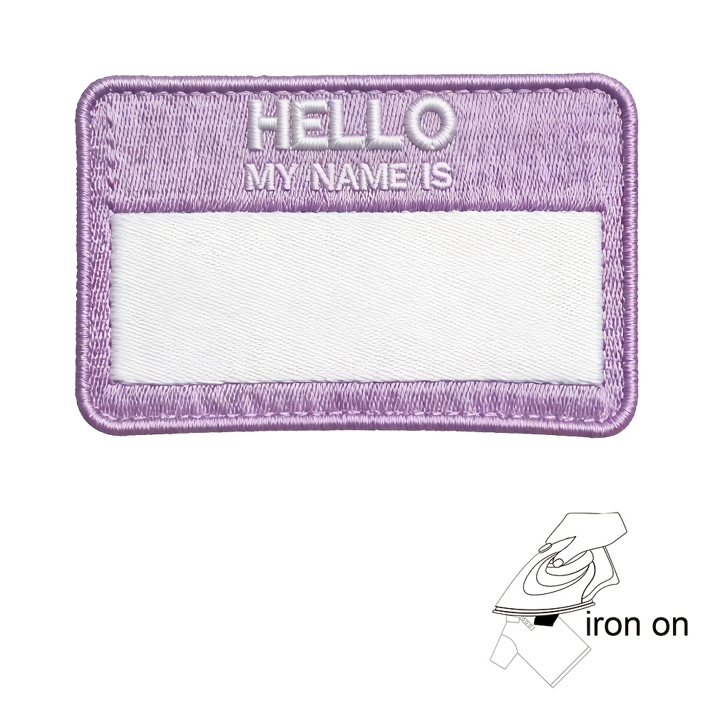 TEMU Your Text Custom Patch, Personalized Text Number, Dog Name Chevrons Stripes Tags, Embroidered Patch, Iron On Or Hook Loop Backing, Accessory For