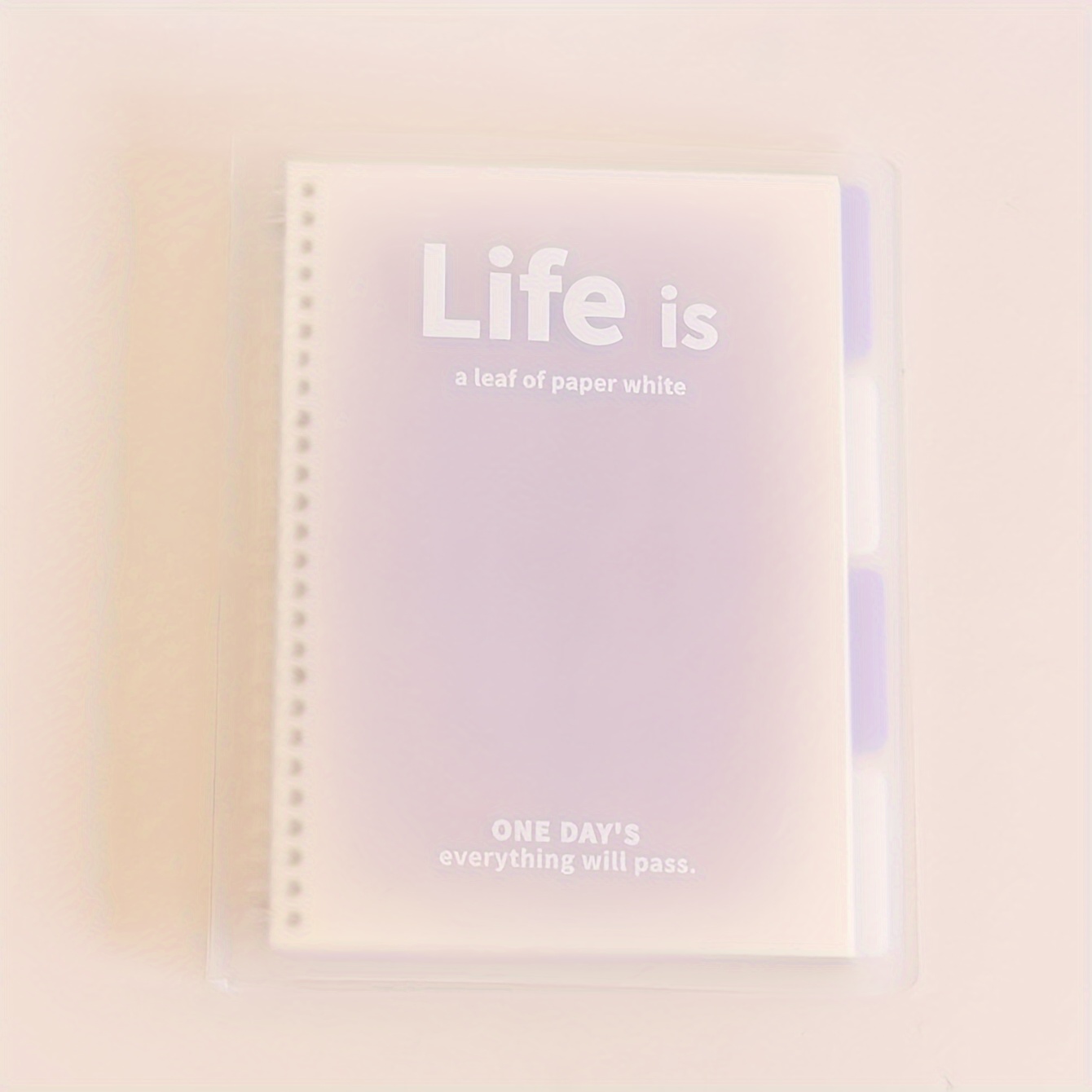Vintage-inspired A5 Spiral Notebook With Transparent Cover And Gradient Pages - Office, Conferences & Personal Use