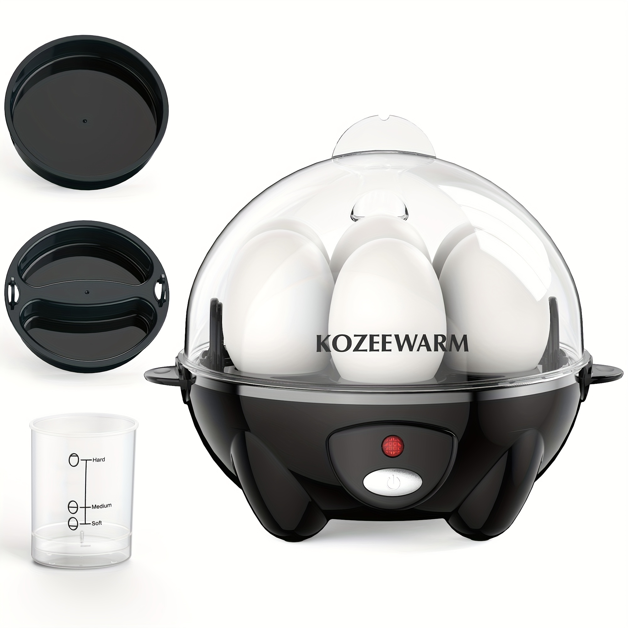 luxury fast single double layer egg cooker for boiled   omelette eggs   vegetables dumplings and more with auto shut off hard boiled egg cooker