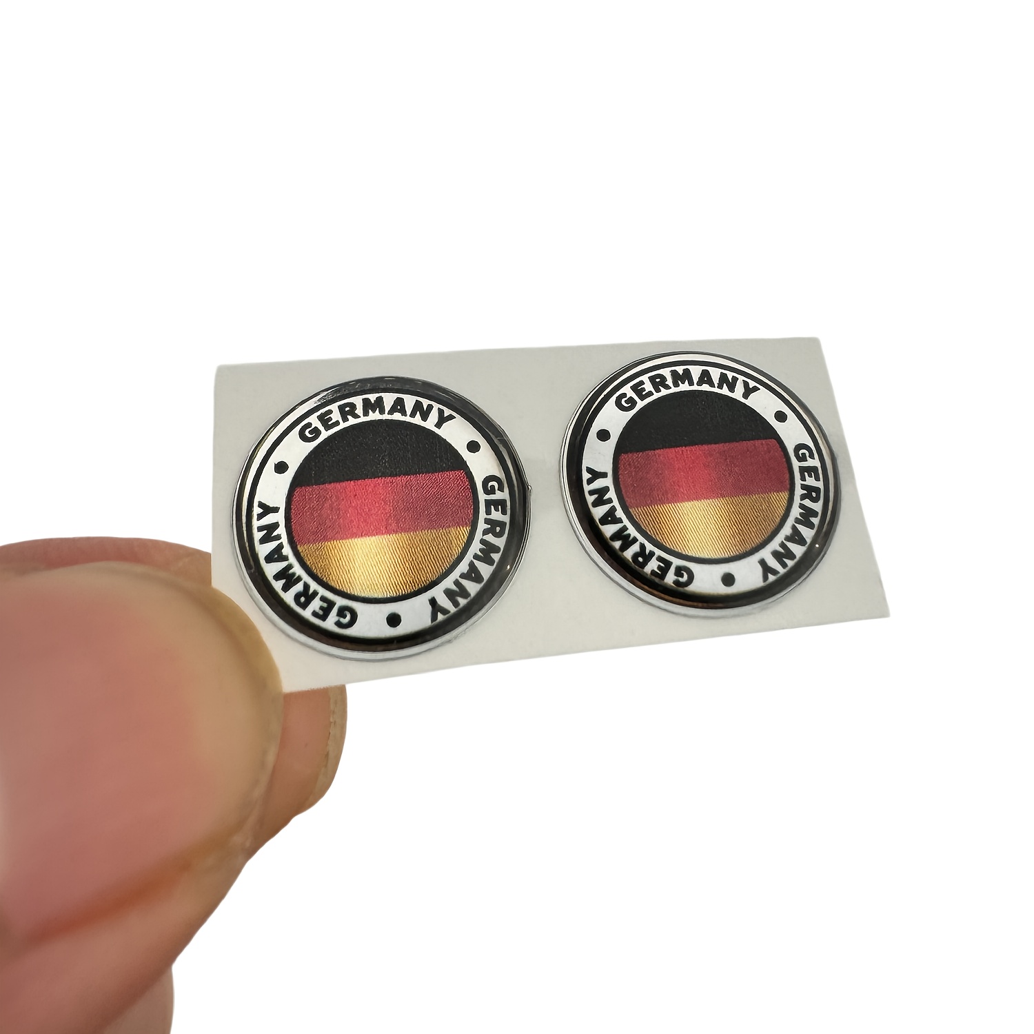 2pcs Car Stickers Germany Flag Style Badge Emblem Automotive Decals Additions For All Vehicles