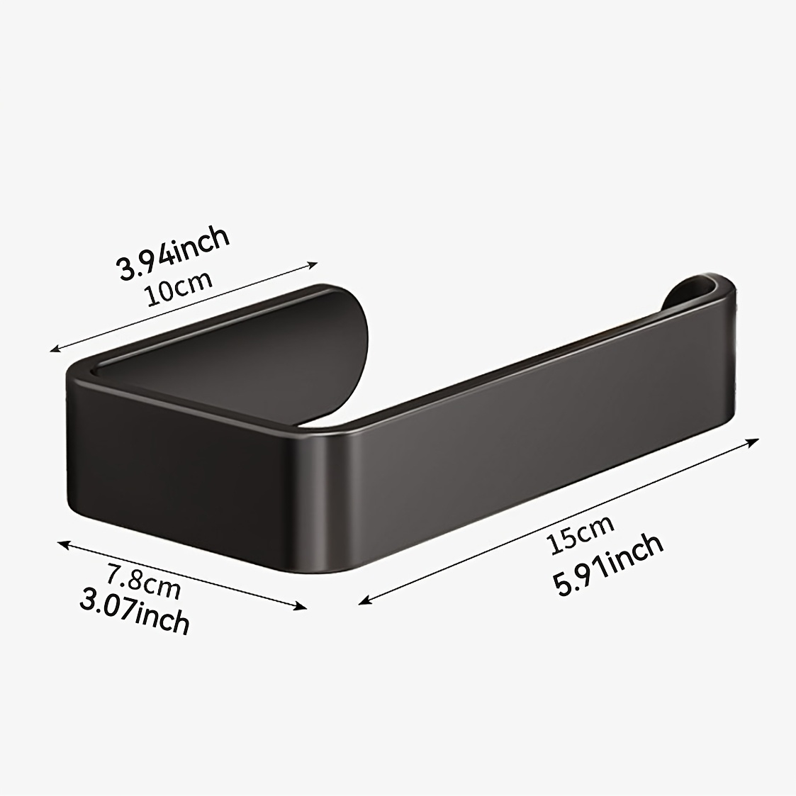 TEMU 1pc No-drill Tissue Holder, Bathroom Essential, Suitable For Jewelry Storage, Self-adhesive, Space-saving, Suitable For Kitchen And Bedroom, Can