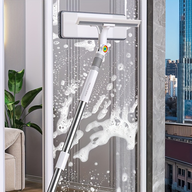 A Dual Purpose Glass Cleaning Tool Combines a Squeegee