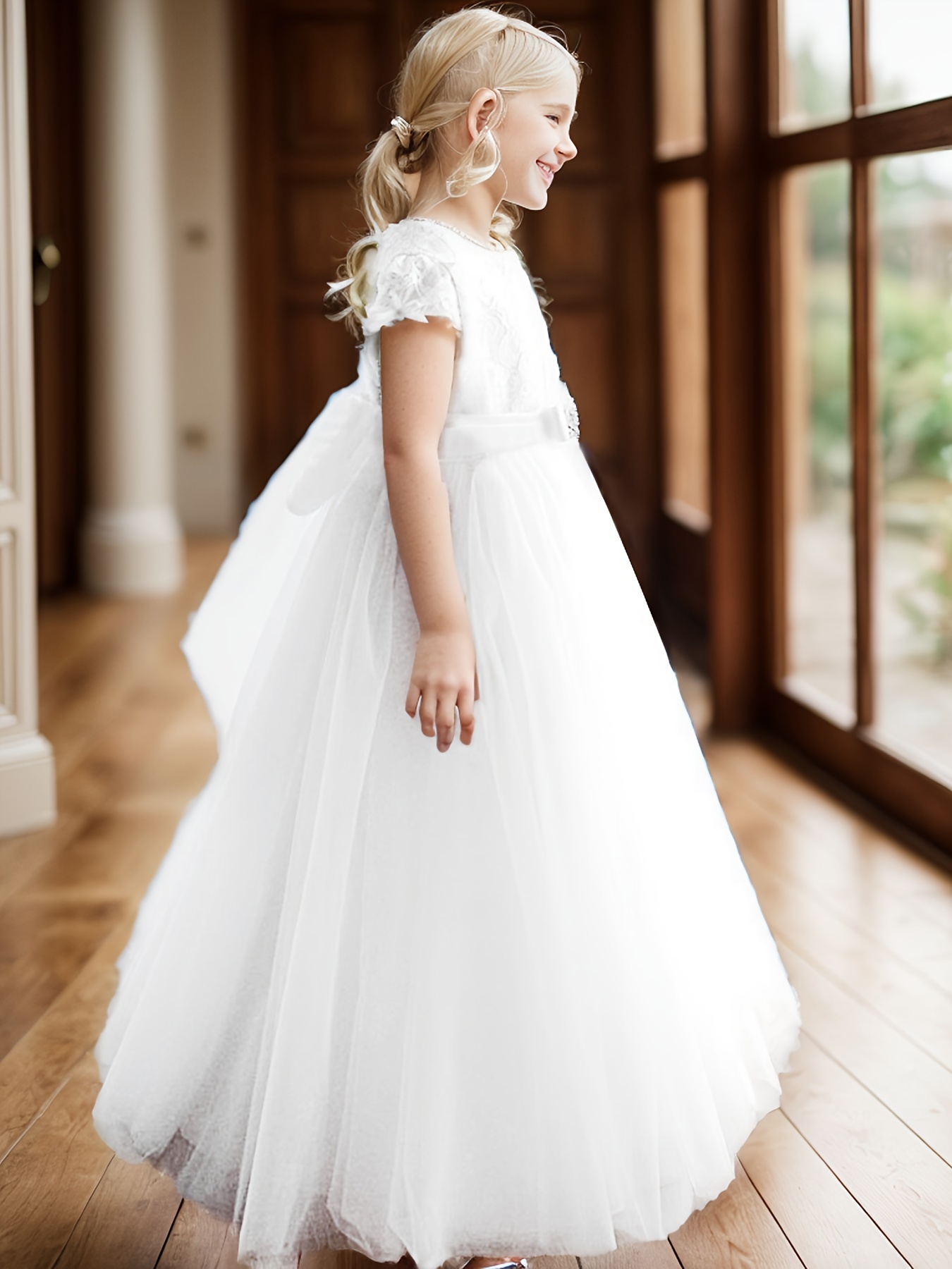 snowflake formal dress Sky Blue Tulle Long Prom Dress, Beautiful A-Line Evening Party Dress US 8 / Sky Blue main image 1