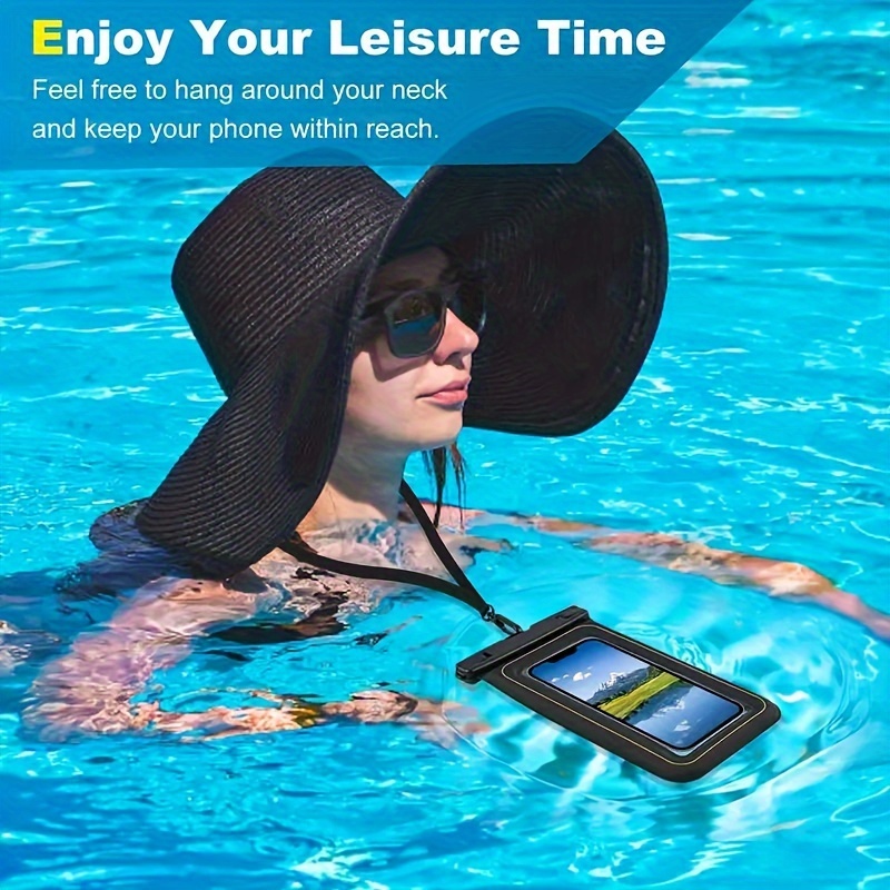 1pc Waterproof Phone Case, Lightweight Floating Cell Phone Dry Bag, For