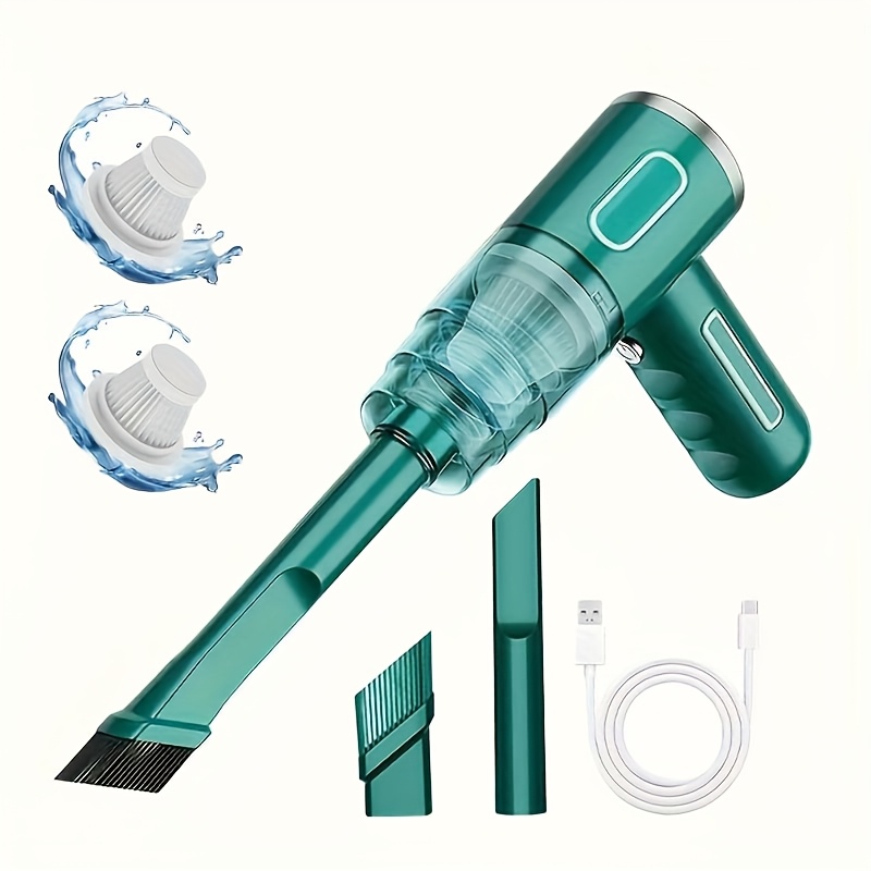 Wireless Vacuum Cleaner For Home And Car, Dual-use, High , Usb Fast Charging, With Crevice Brush + Computer Cleaning Head, Multi-functional Handheld Vacuum Cleaner, 1 Machine For Multiple Uses