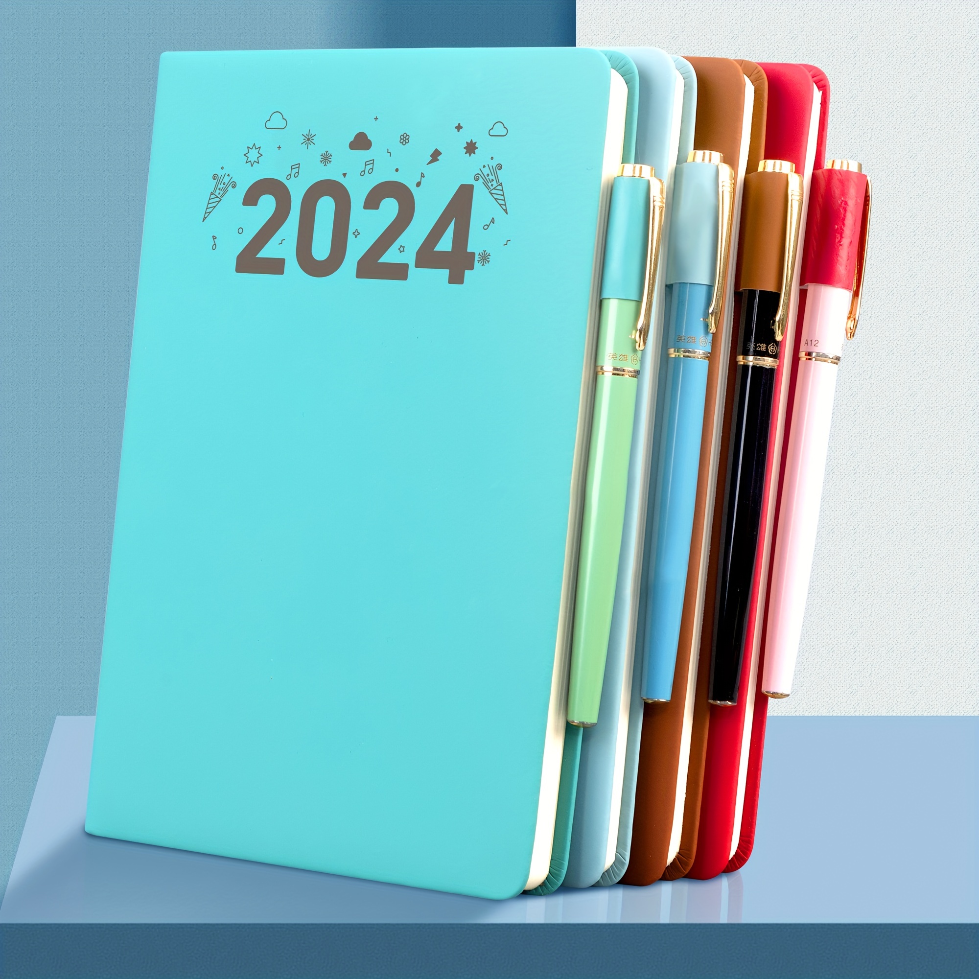 Carnet De Notes 2024 Avec Stylo Intégré Design En Cuir - Temu Switzerland