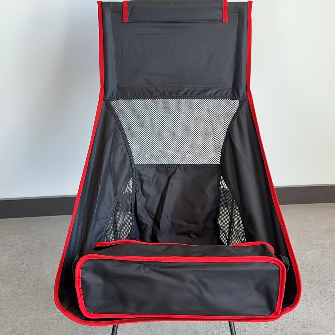TEMU Camping Chairs, Portable Folding Chair, Moon Chair, For Outdoor Camping Garden Events Indoor Guest Use, Compact Lightweight Easy Carry Space,