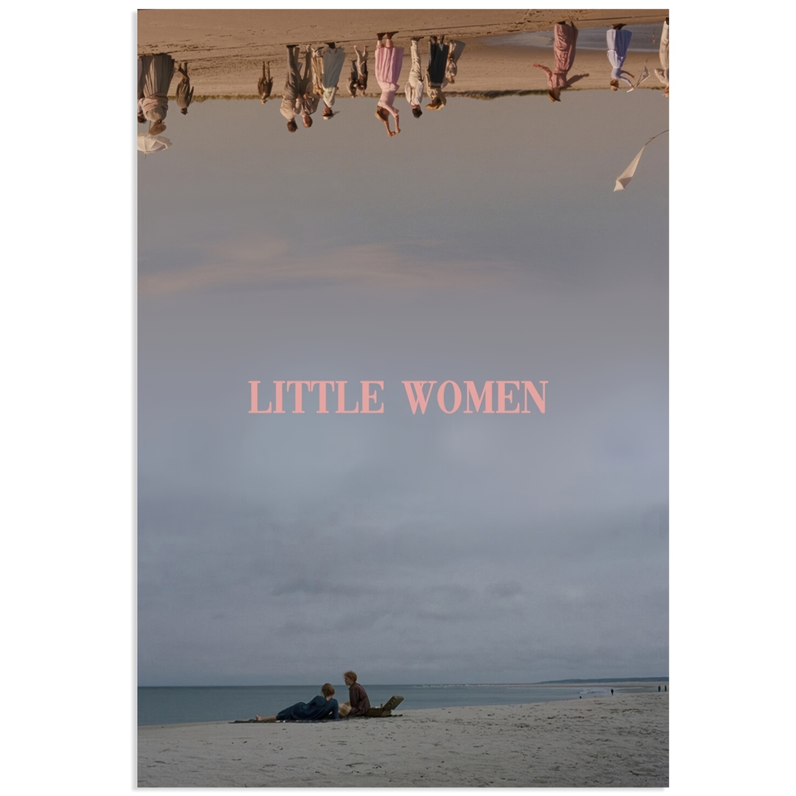 TEMU 2d Flat, 2d Flat, "little Women" Reversal Canvas Poster Measuring 12x18 Inches - A Frameless Photographic Print, Ideal For Bohemian-style Wall