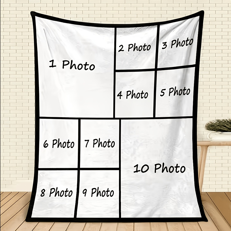 TEMU [customization] 1pc Custom Blanket With Picture, Personalized Throw, High-definition Printed Photo Blanket, Comfortable Custom Blanket. Custom