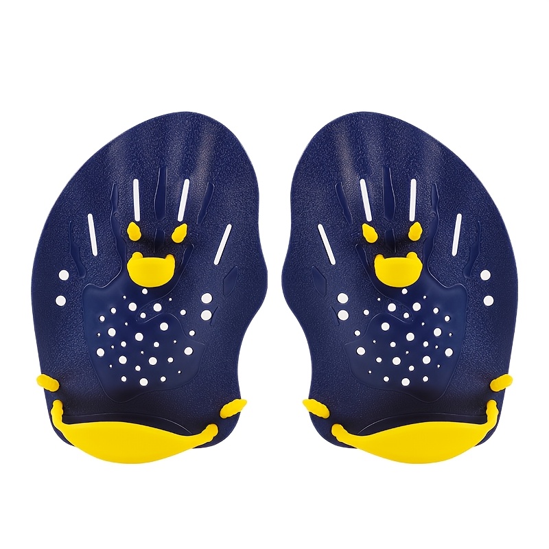 TEMU 1 Pair Swimming Training Hand Paddles, Swimming Training Freestyle Breaststroke Hand Fins With Adjustable Straps