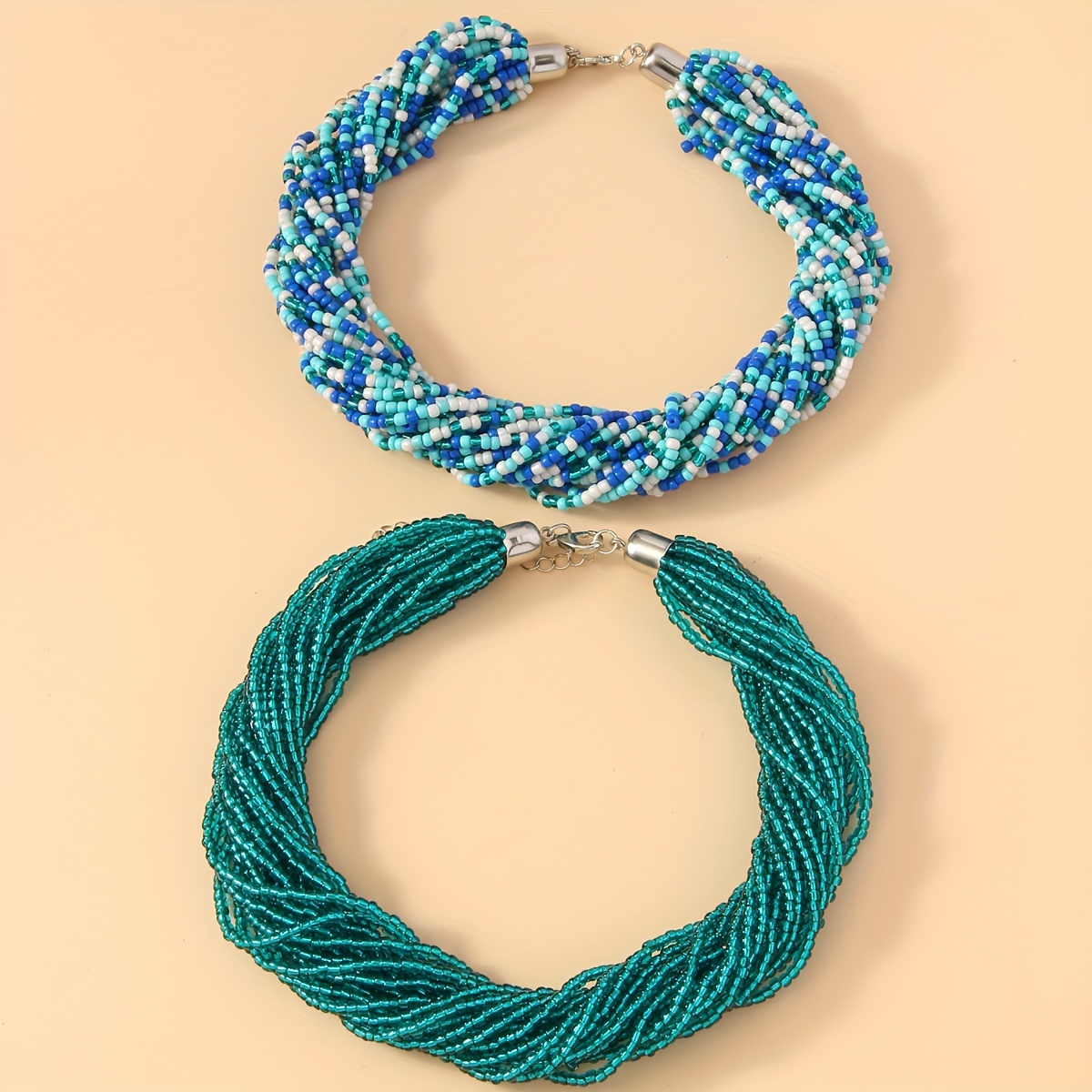 

Bohemian Glass Bead Necklace - Wear Or As A Christmas Gift