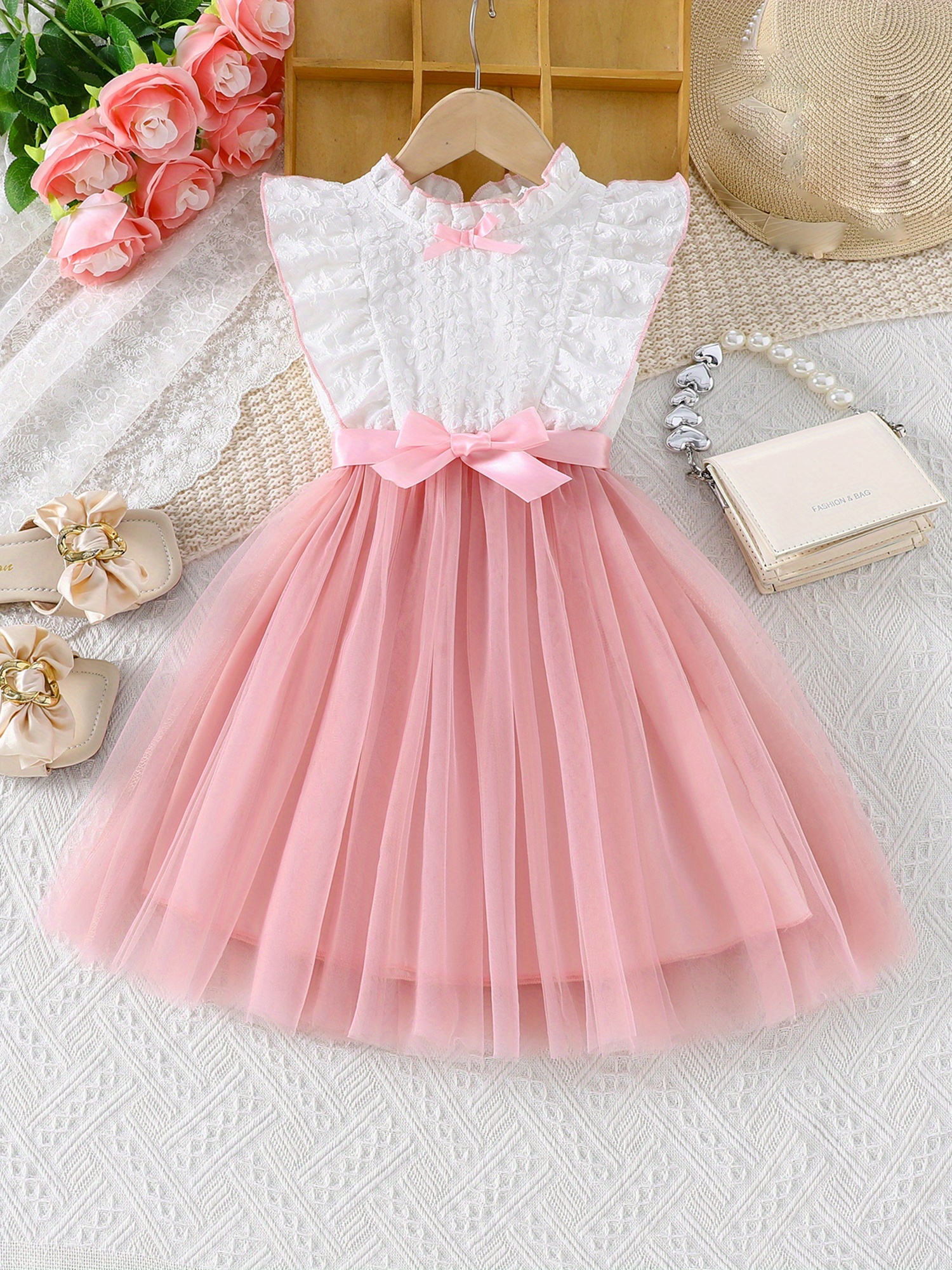 strapless open back dress Green Little Girls Pageant Dresses Ball Gown Princess Dress 222194K fo –  Viniodress main image 1