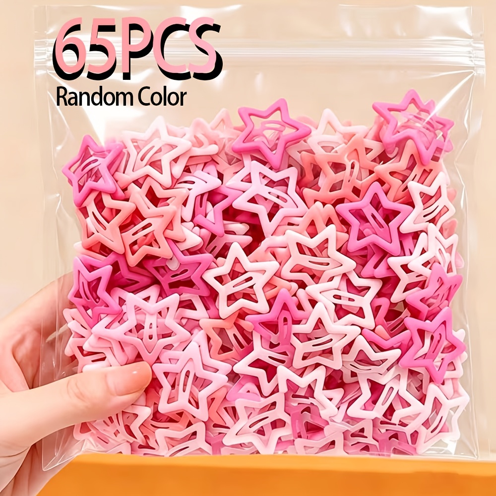TEMU 65pcs Random Sweet Hair Clips, Trendy Fashion Decorative Additions, Best Hair Ornament For Music Festivals, Parties And Gatherings