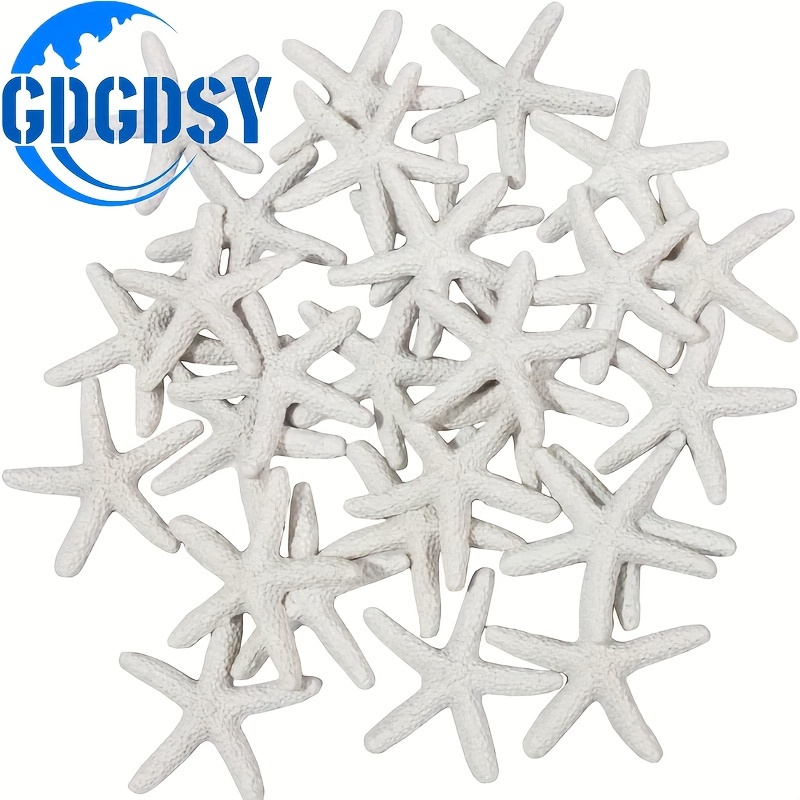 

20pcs Starfish Ornaments, 1.18" - For Weddings, & Crafts, No Batteries Required