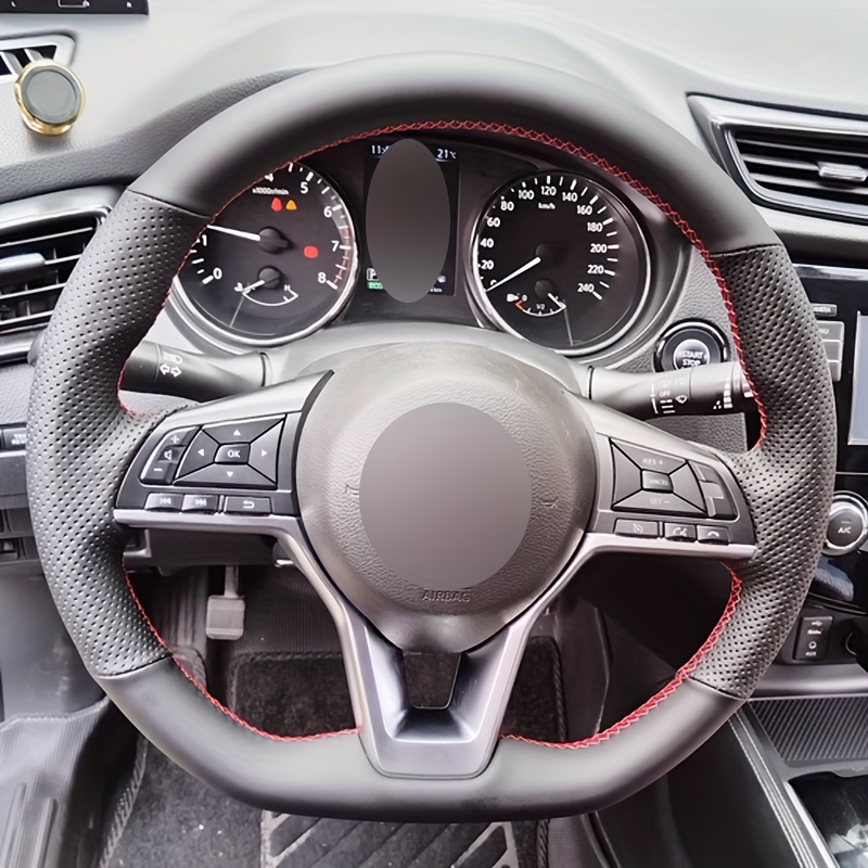 TEMU Housse de Volant Voiture Spéciale, Dédiée, Couture Main, Confortable, Antidérapante, Durable, Résistante à l', Toutes Saisons, Compatible avec